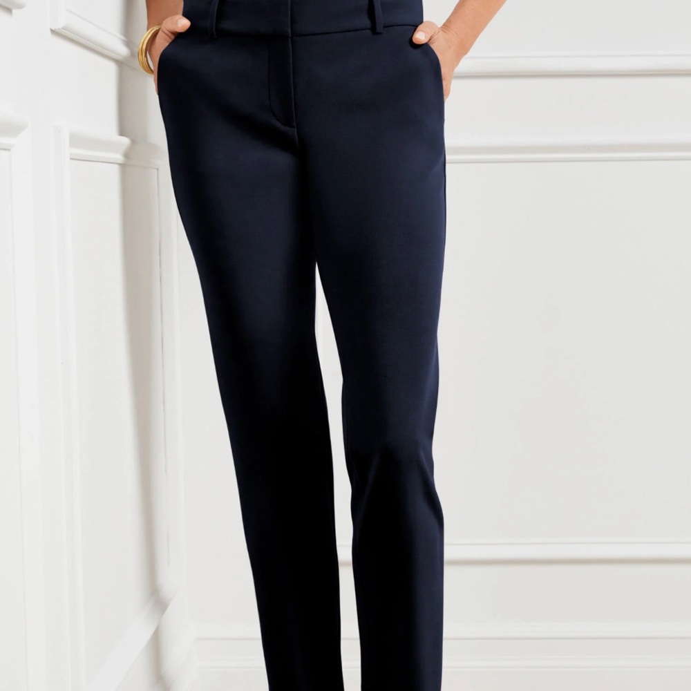 Talbots Navy Hampshire Ankle Pants